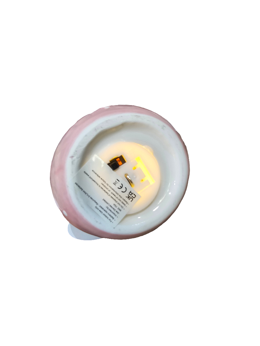 Pastel Pink LED Santa