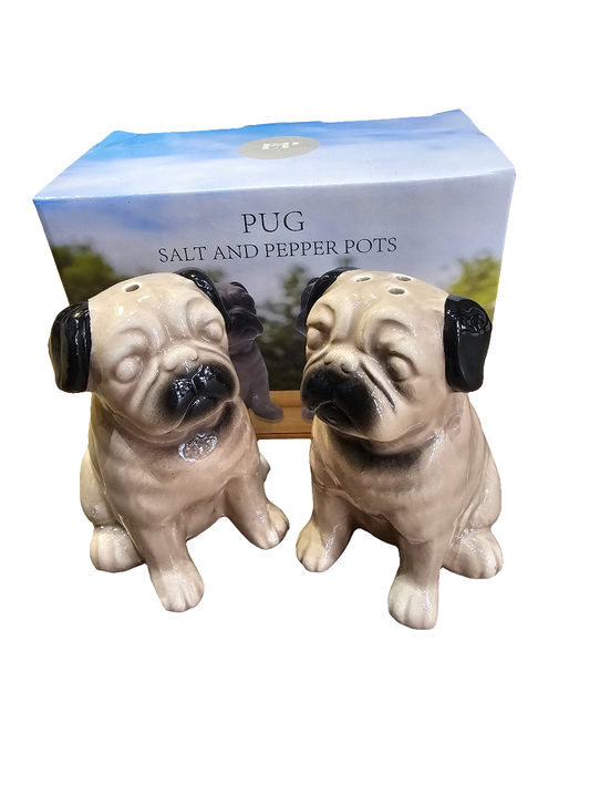 Pug design Salt & Pepper Pots