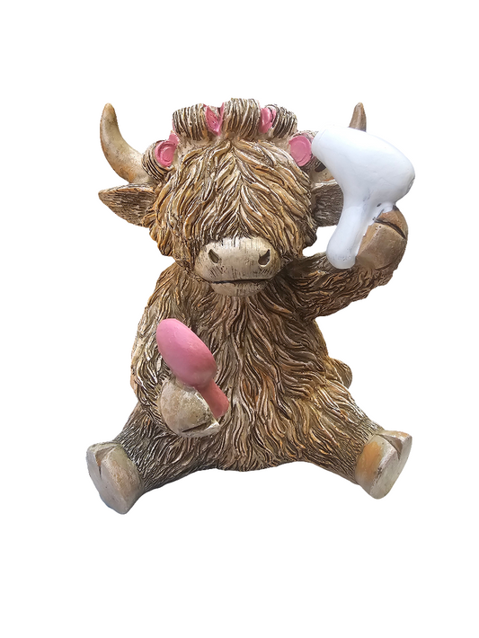 Happy Highland Cow Figurine various designs to choose