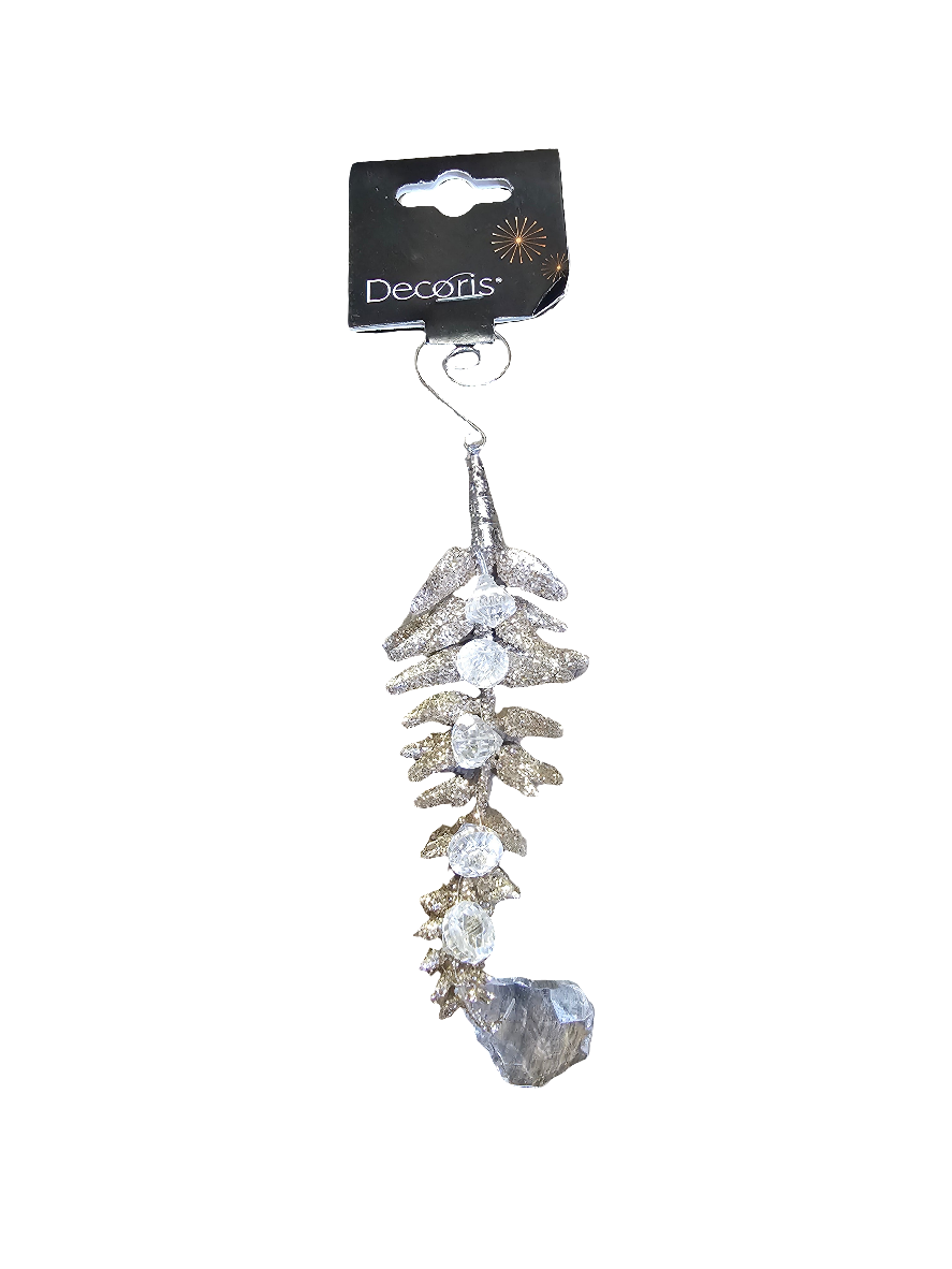 Gold Glitter hanging tree decoration