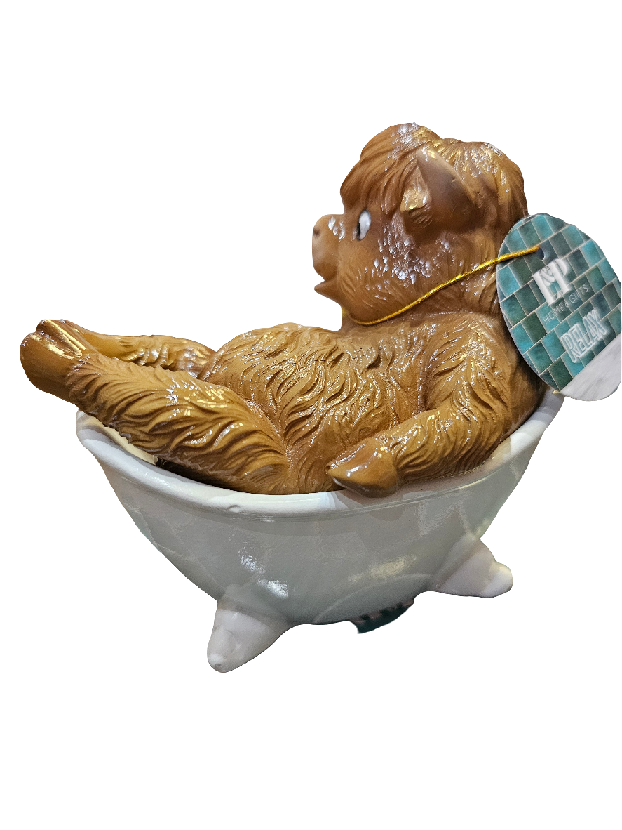 Relax Bathtime Highland Cow Ornament