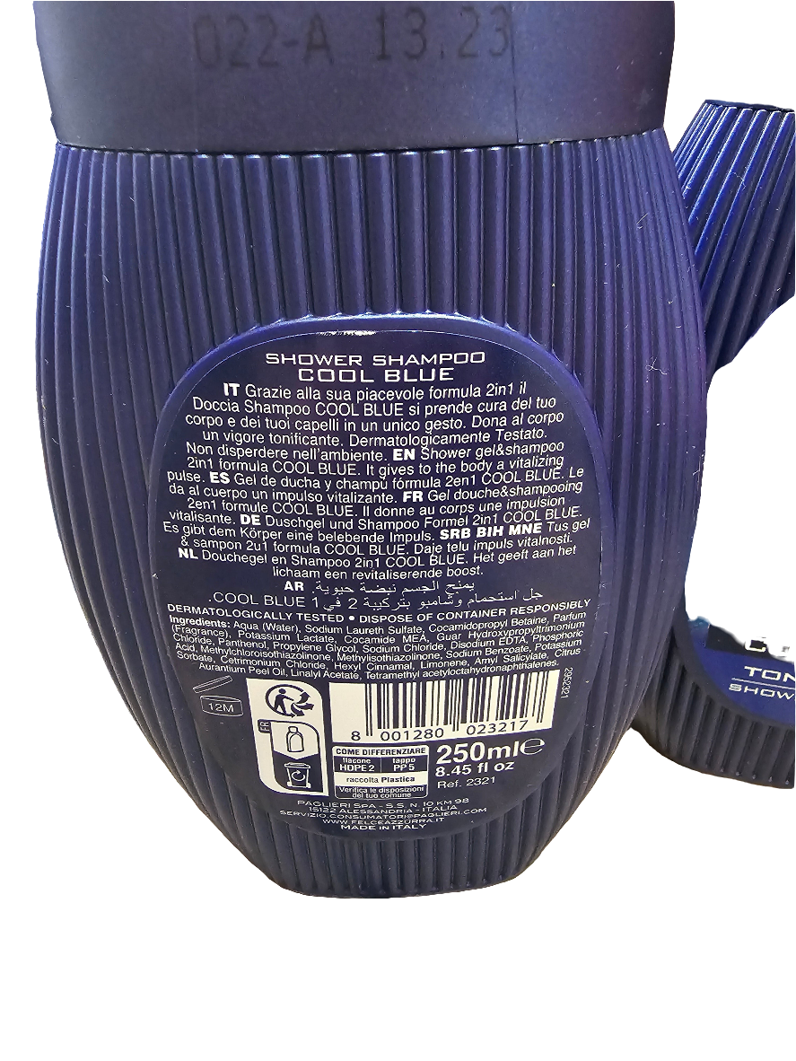 Felce Azzurra Cool Blue 2 in 1 Shower gel/Shampoo 250ml
