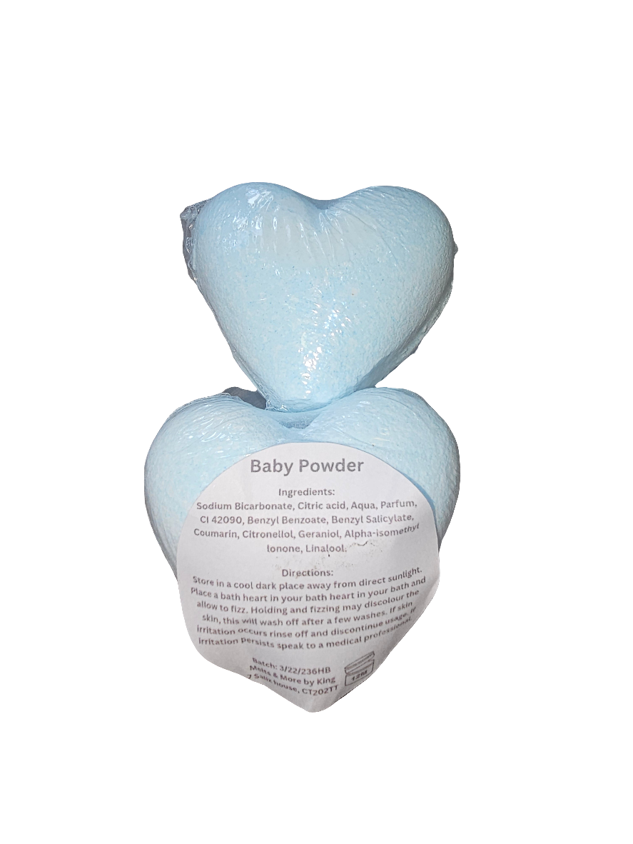 Heart Shaped Bath Bombs