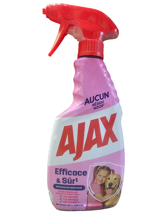 Ajax Efficace & Sûr Multi-Surface Cleaning Spray, also known as Ajax Strong & Safe