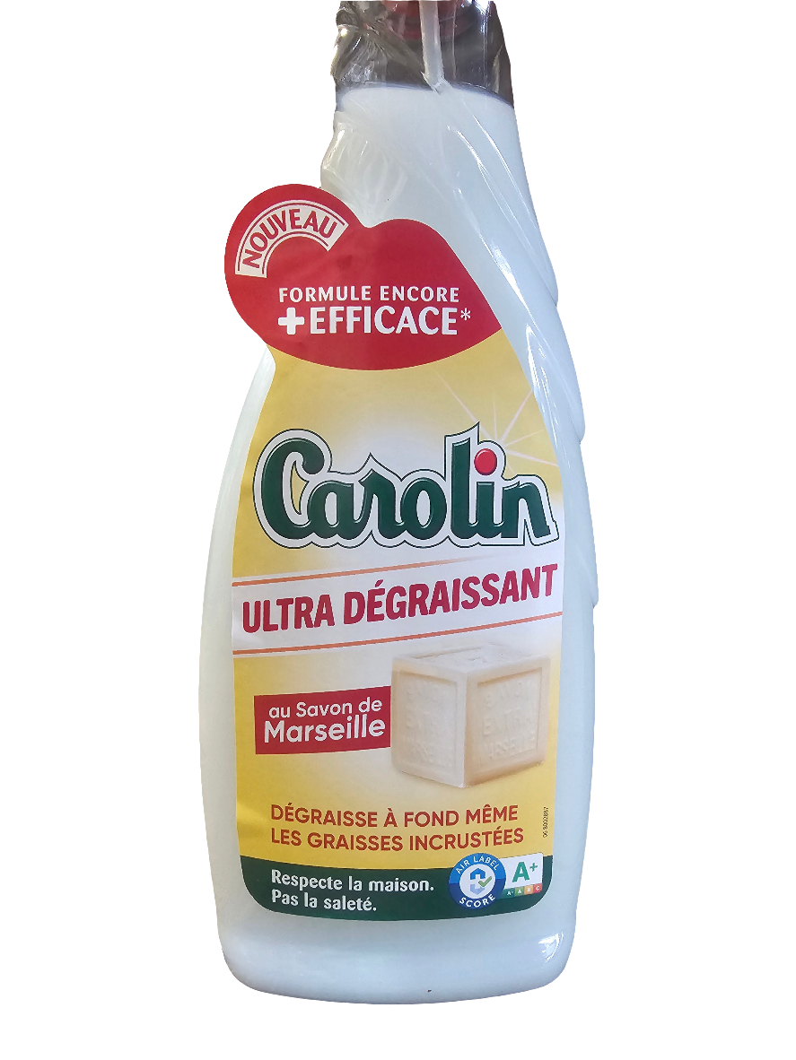 Carolin Ultra Dégraissant French (Ultra Degreasing) cleaning spray with Marseille soap