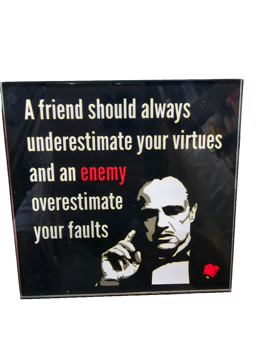 Square Glass Coasters various designs