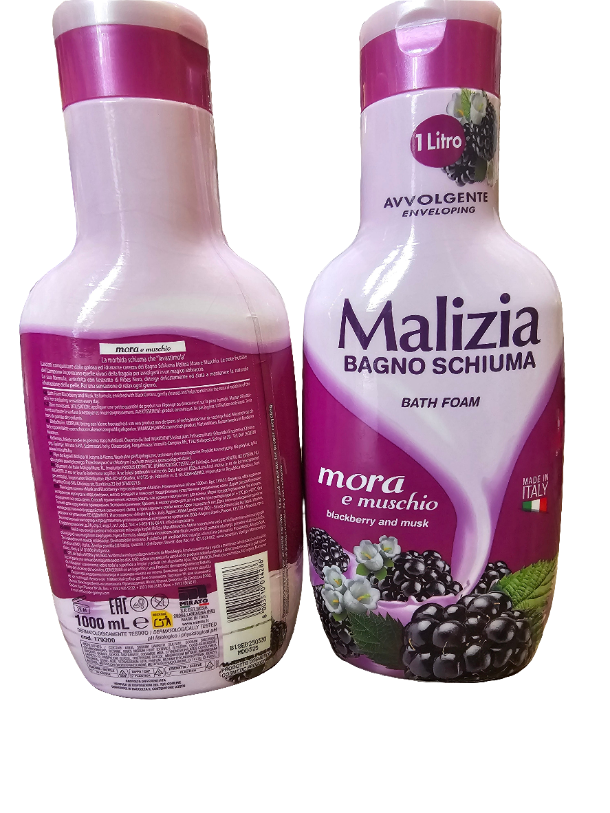 Malizia Blackberry & Musk Bath Foam 1L