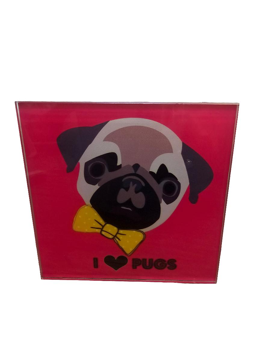 Square Glass Coasters various designs