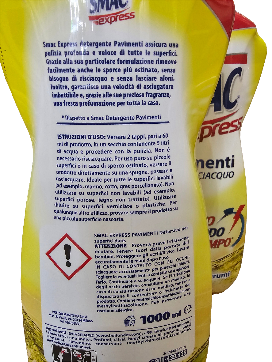 Smac Express Floor Cleaner Citrus 1L