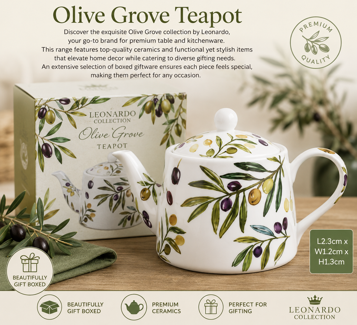 Olive Grove Teapot