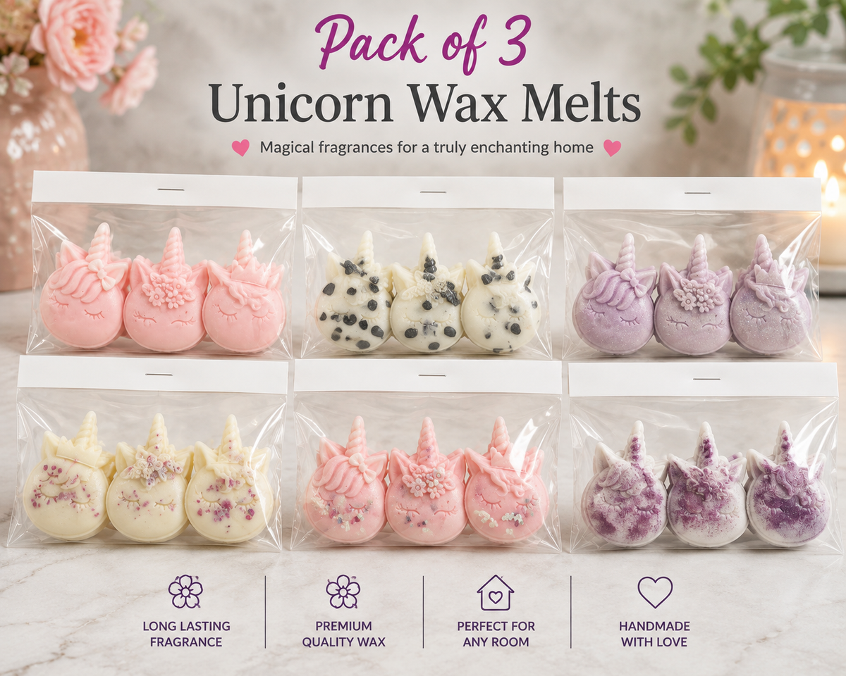 Pack of 3 Unicorn Wax Melts