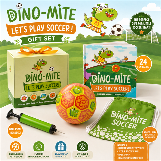 Dino-Mite - Let's Play Soccer Gift Set