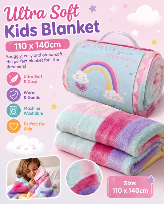 Ultra Soft Kids Blanket 110 x 140cm