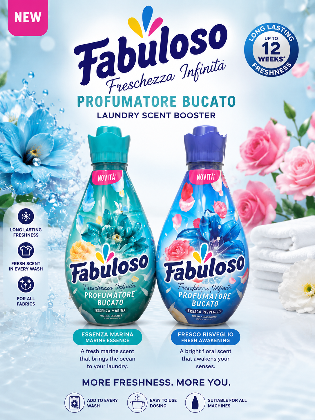 Fabuloso Freschezza Infinita laundry scent boosters