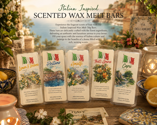 Wax melt bars Italian Inspired  50g Bars