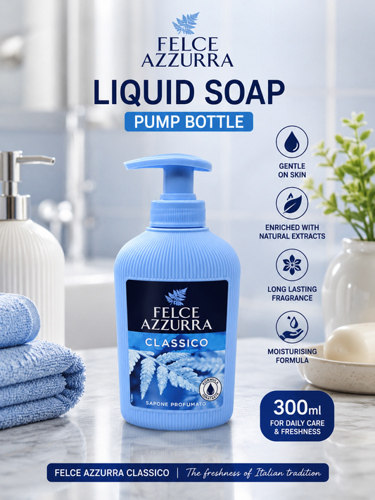 Felce Azzurra Liquid Soap Pump Bottle 300ml