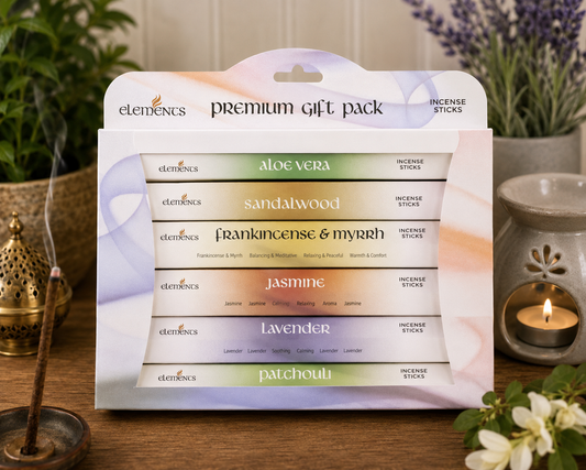 Elements Premium Fragrances Incense Gift Pack - Perfect for Relaxation and Aromatherapy