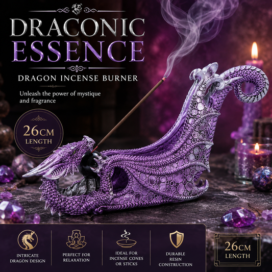 Draconic Essence Dragon Incense Burner 26cm