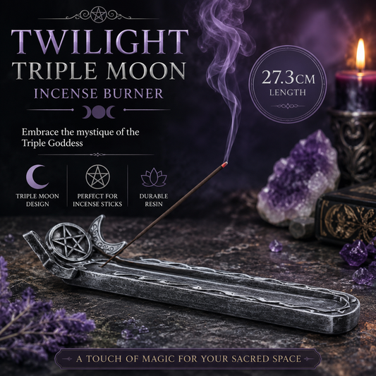 Twilight Triple Moon Incense Burner 27.3cm