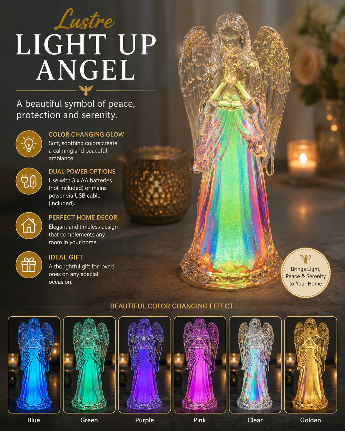 Lustre Light Up Angel