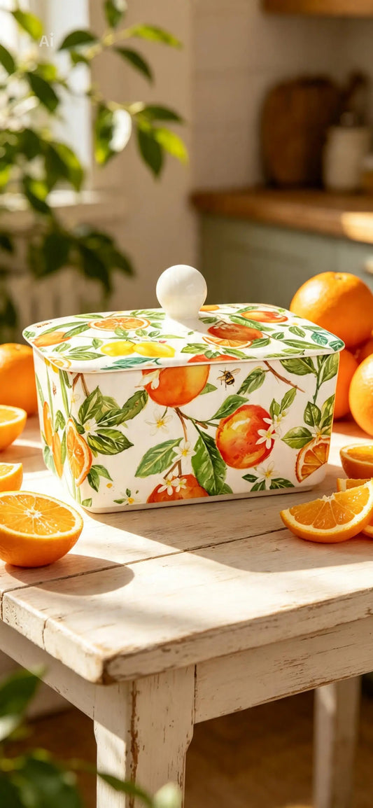Jennifer Rose Lemons Butter Dish