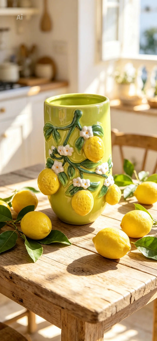 Lemon design 3d vase