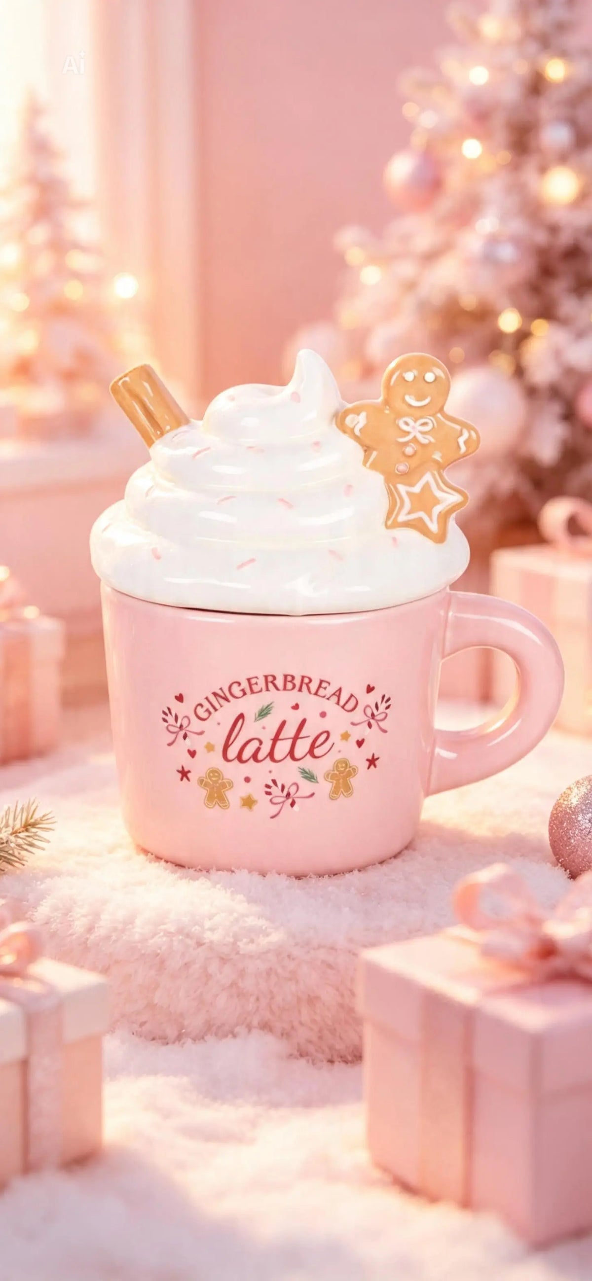 Pink Gingerbread Latte Oil Burner and Wax Warmer