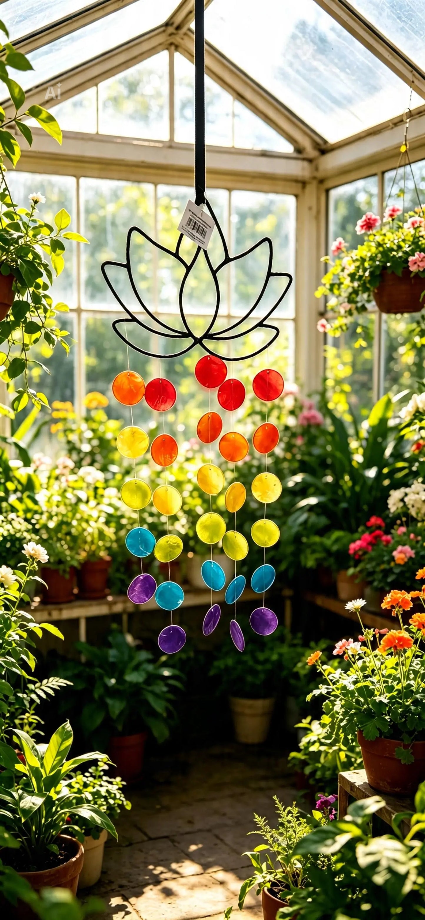 Lotus Leaf Chakra Wind Chime