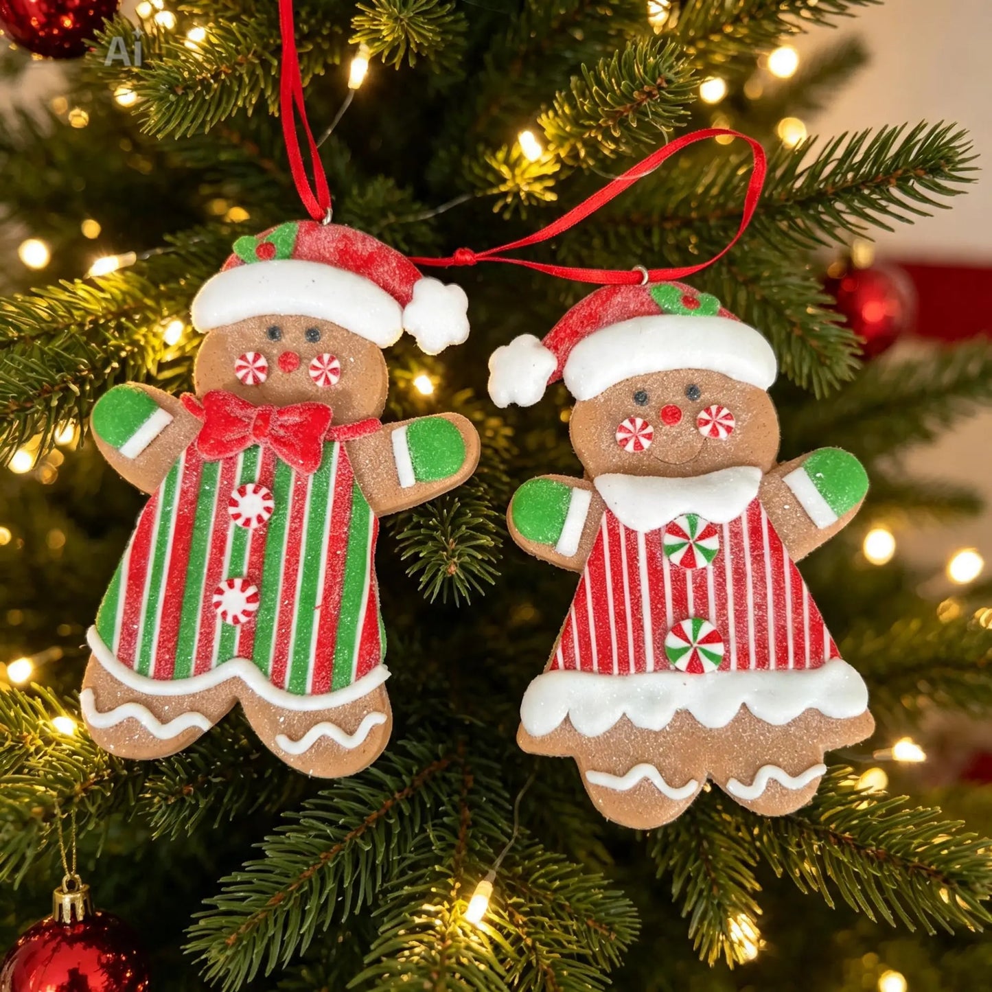 Christmas Cookie Gingerbread People Medium Hanging Ornaments