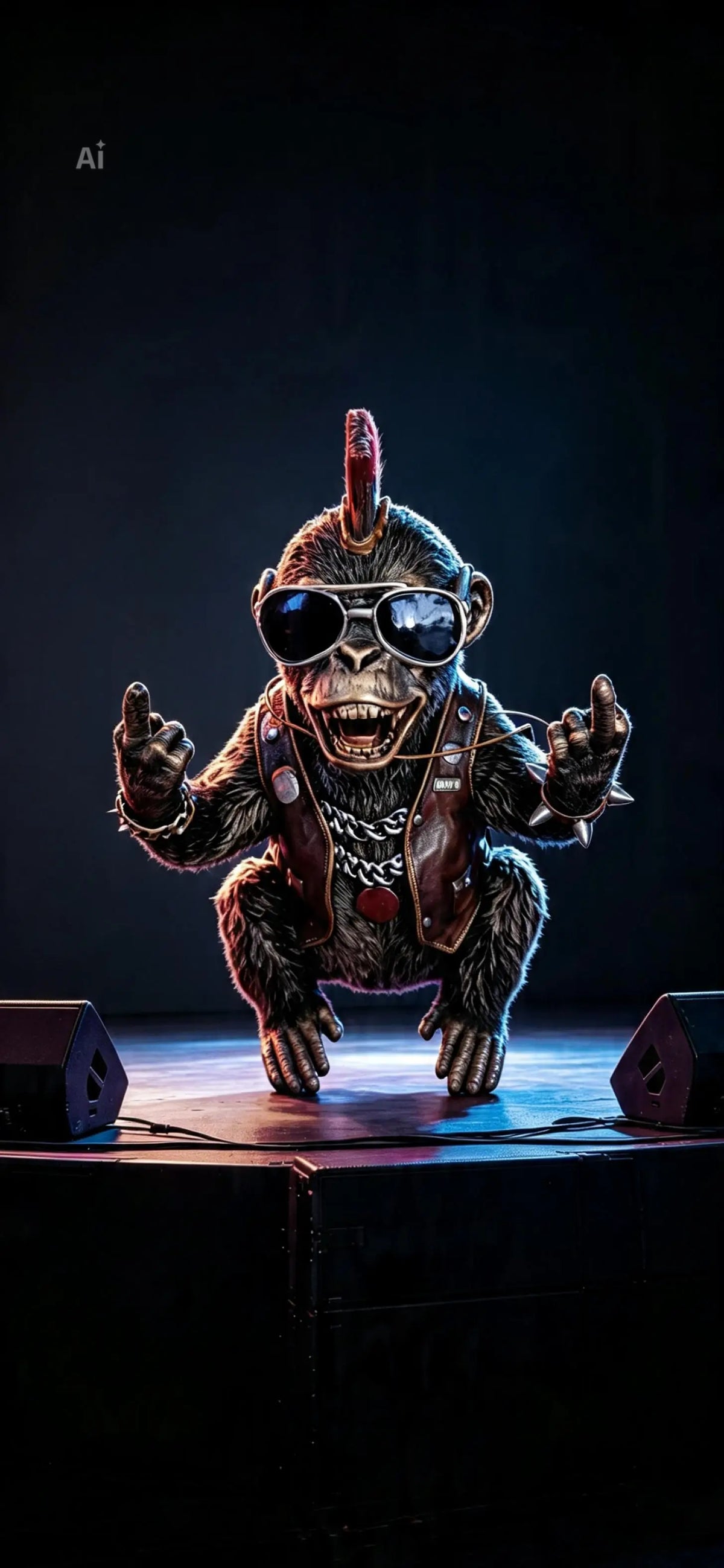 Mohawk gorilla with Attitude