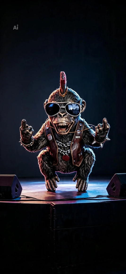 Mohawk gorilla with Attitude