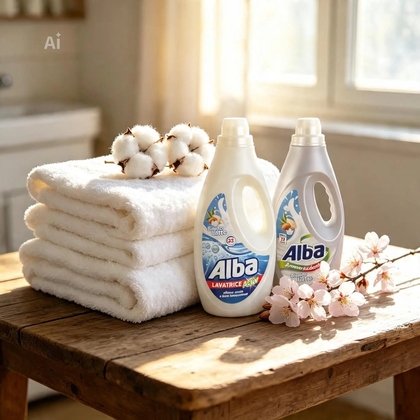 Alba Italian laundry bundle in Bianco latte fragrance