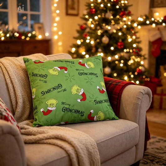 50 x 50 festive grich cushion