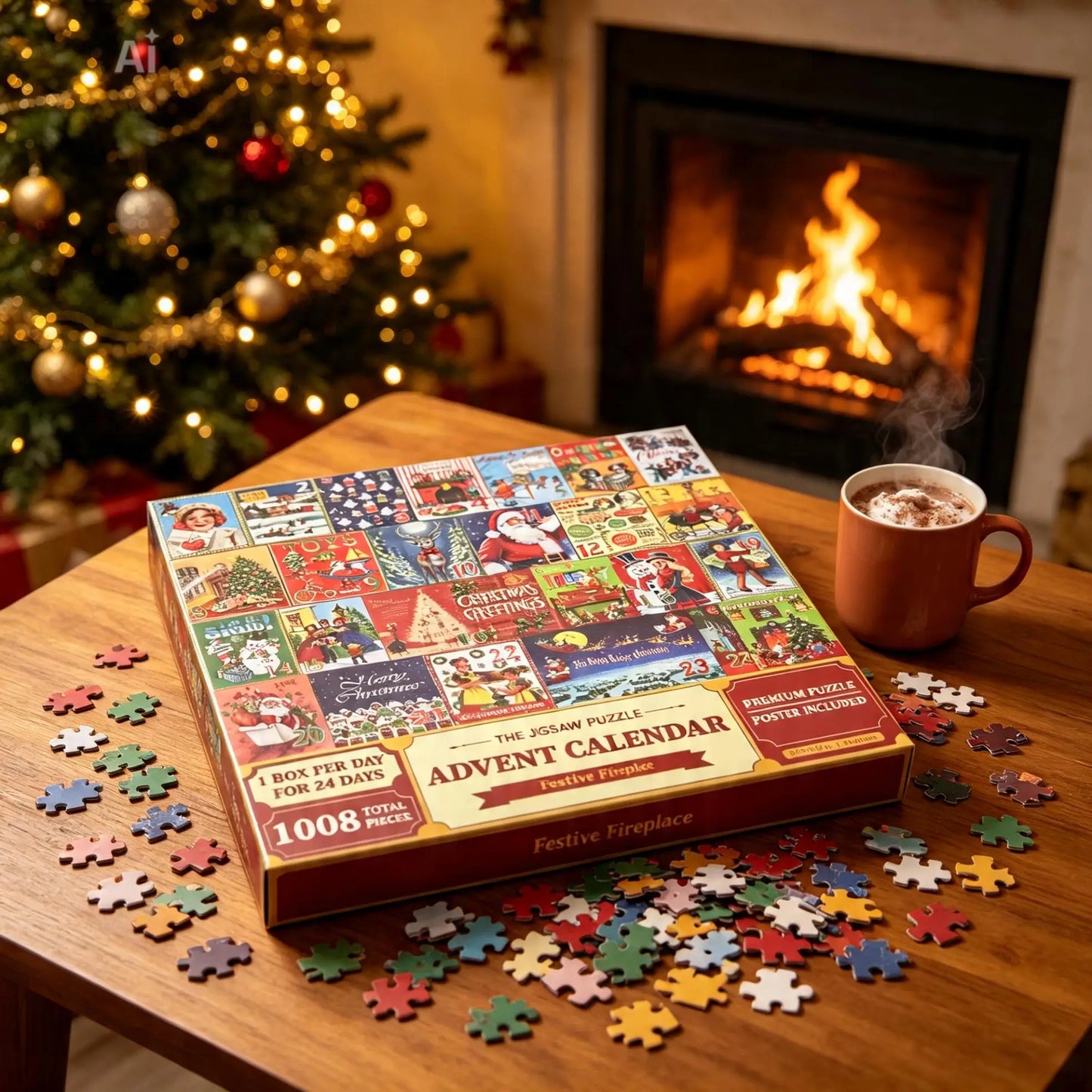 Christmas advent jigsaw puzzle