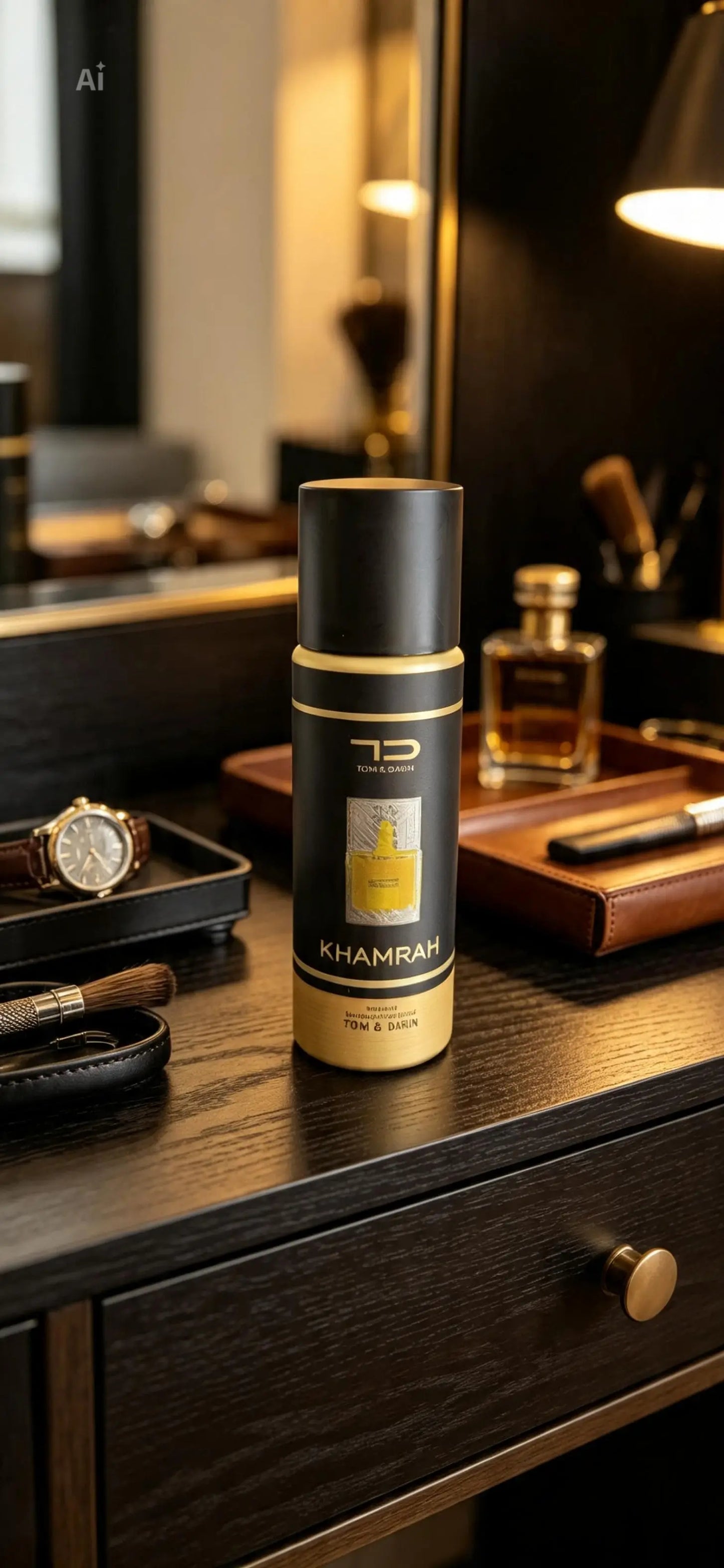 Tom & Darin Khamrah Perfumed Body Spray, a 200ml unisex fragrance spray