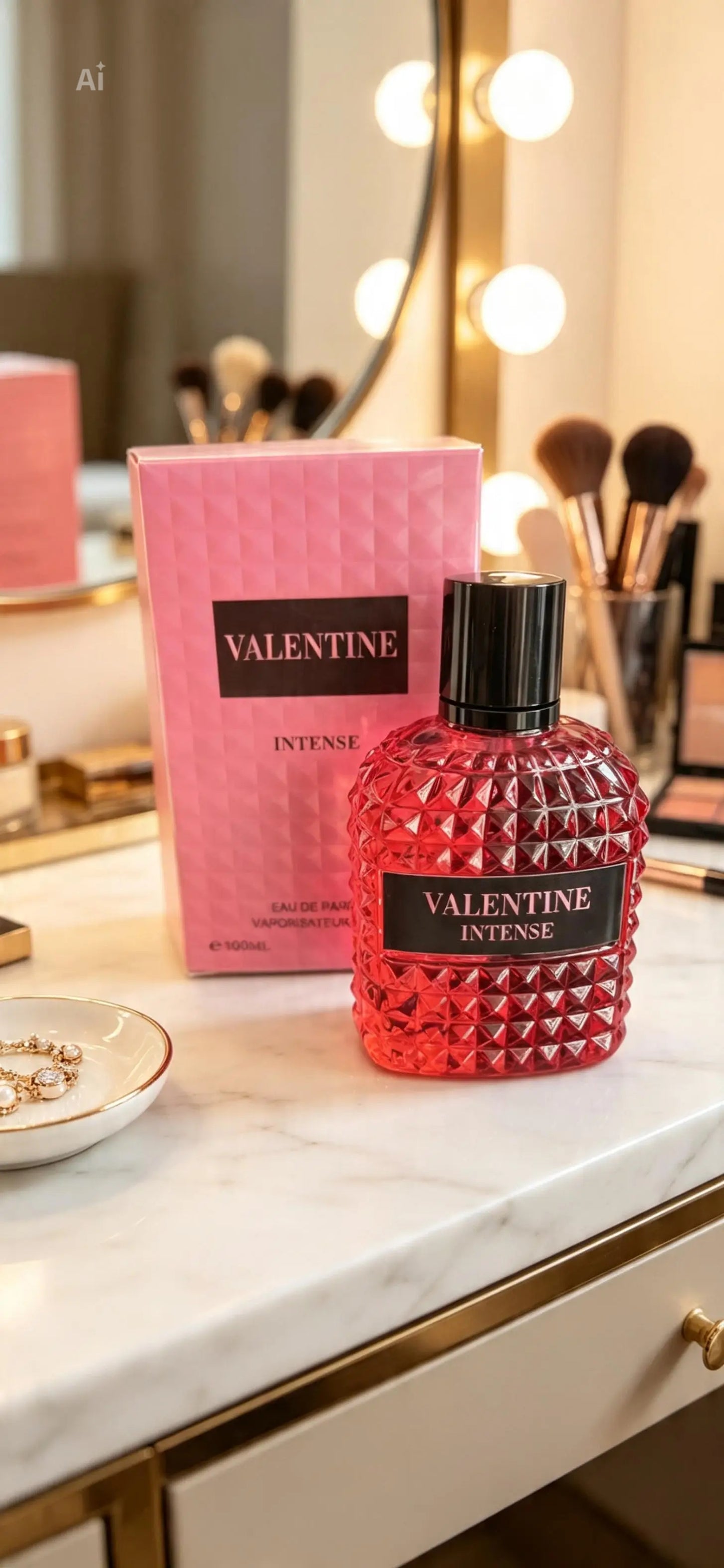 100ml (3.4 fl. oz.) bottle of Valentine Intense Eau de Parfum for women