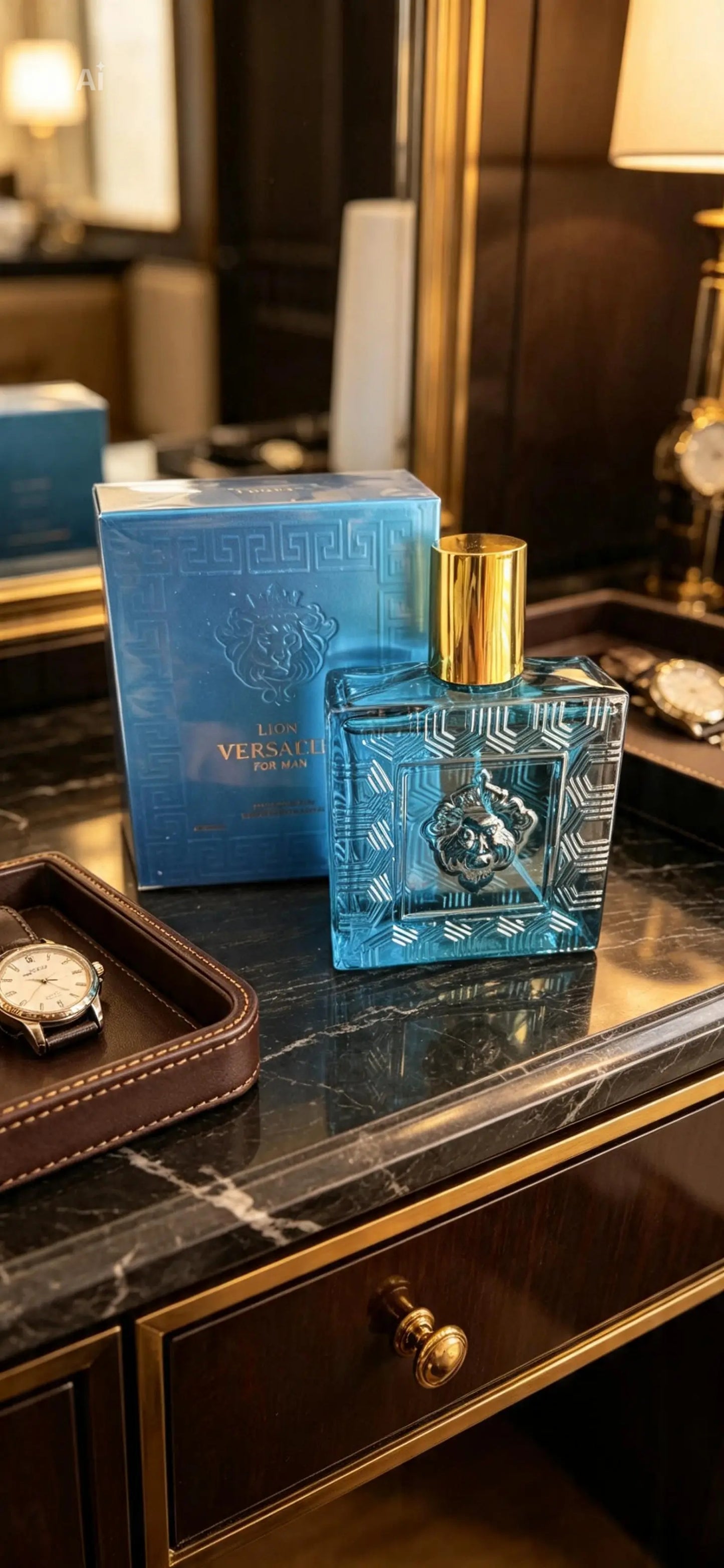 100ml (3.4 fl oz) bottle of Lion Versatile for Man cologne by EBC Collection.