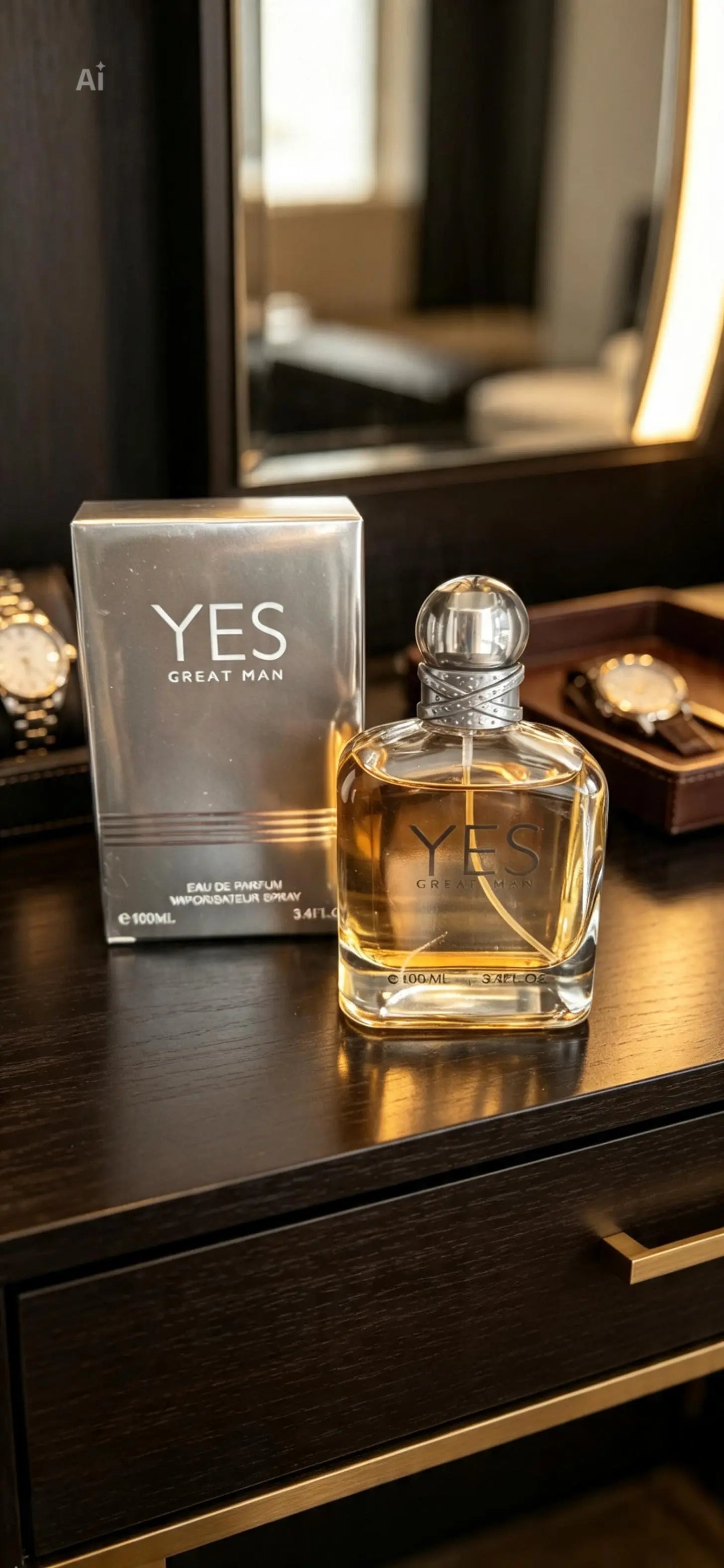 EBC Fragrances Yes Great Man, a 100ml Eau de Parfum spray for men.