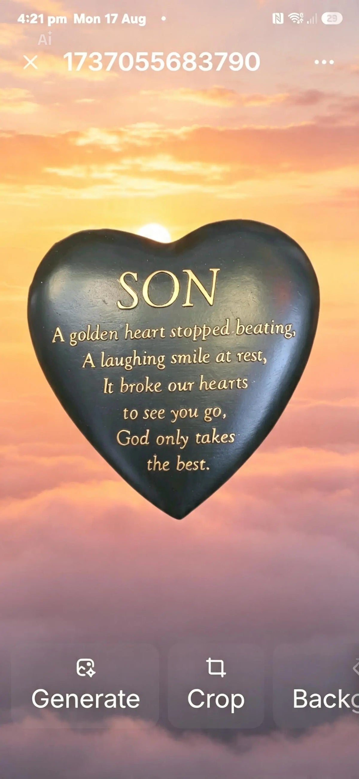 Thoughts of You Graveside Plaque - 4 Designs