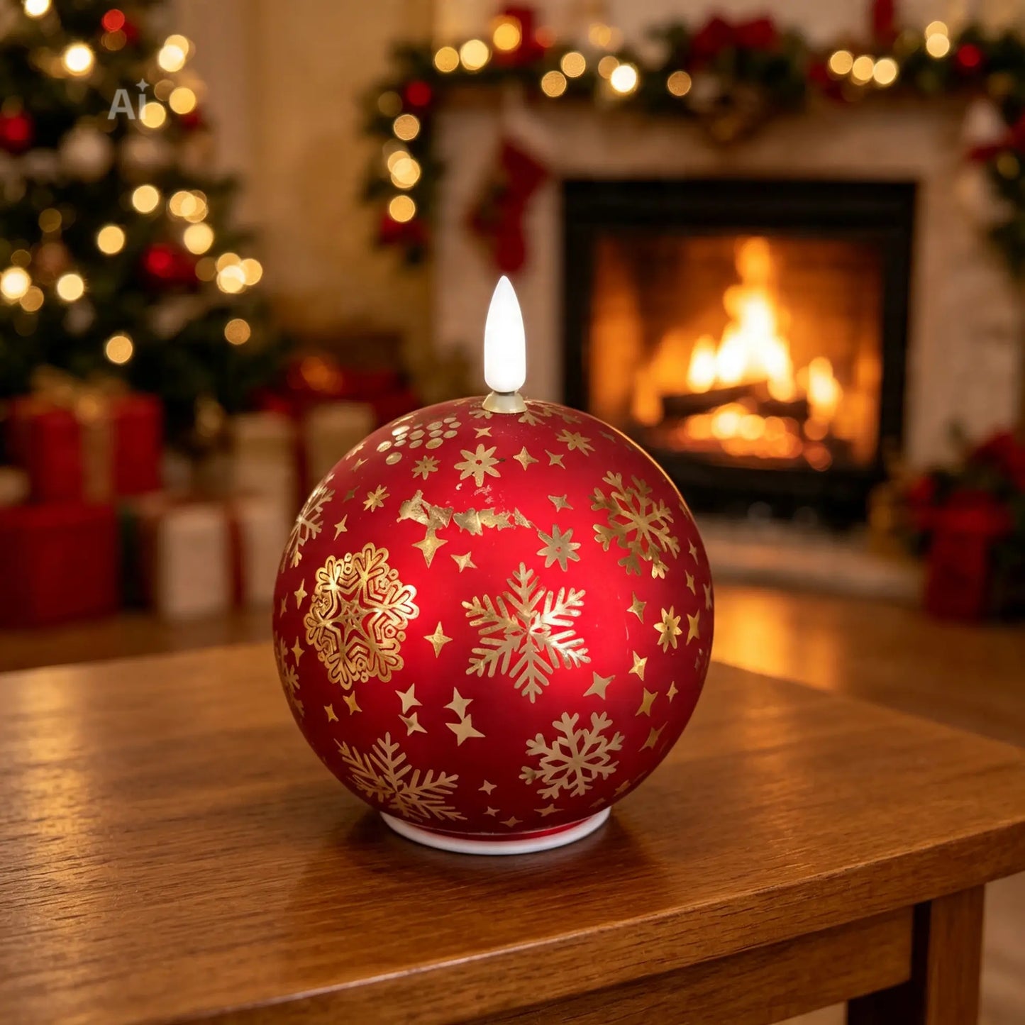 Christmas bauble shaped led light various colours
