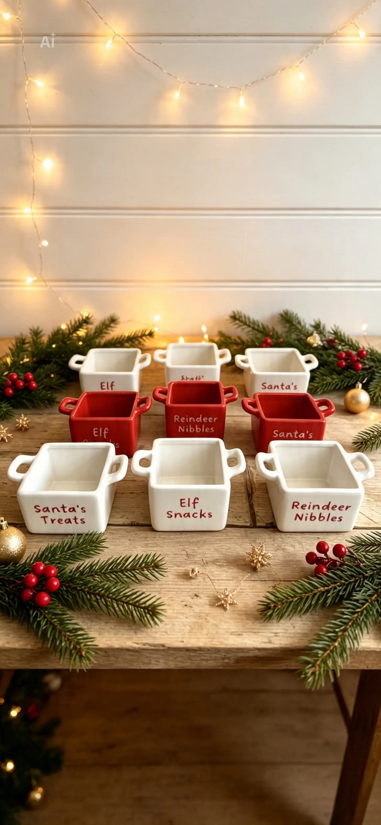 Festive Ceramic Snack Bowls