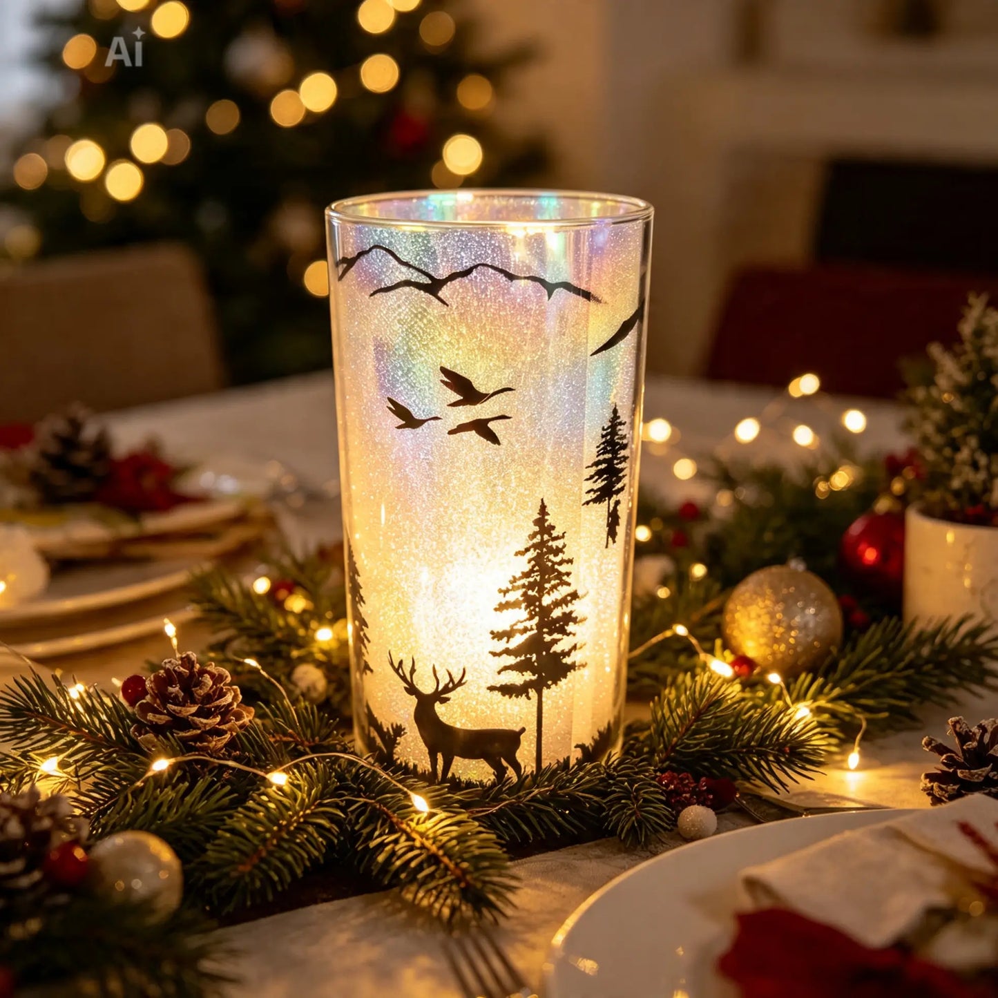 Led Christmas luxa lamp cosy cabin small