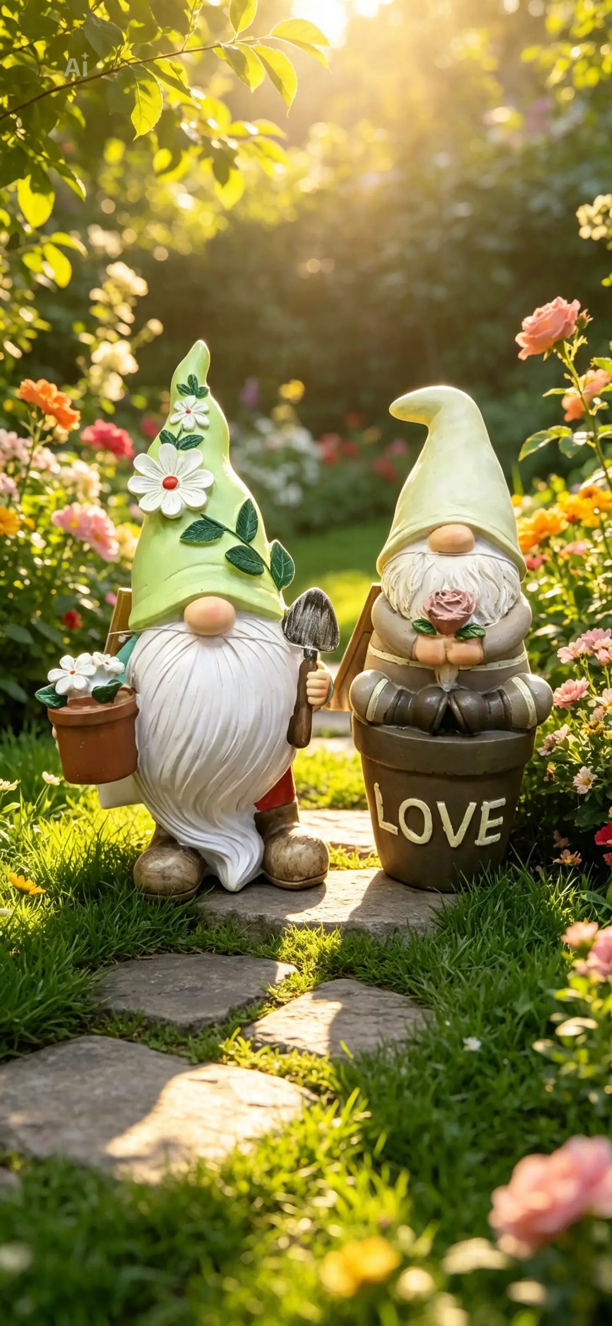 Country Living Flower Gonk Ornaments