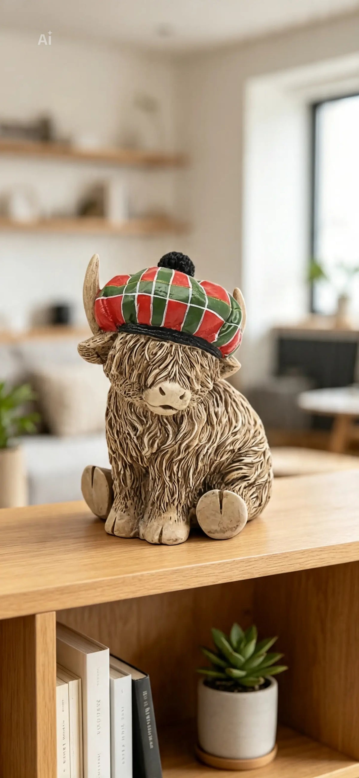 Happy Highland Cow Figurine various designs to choose
