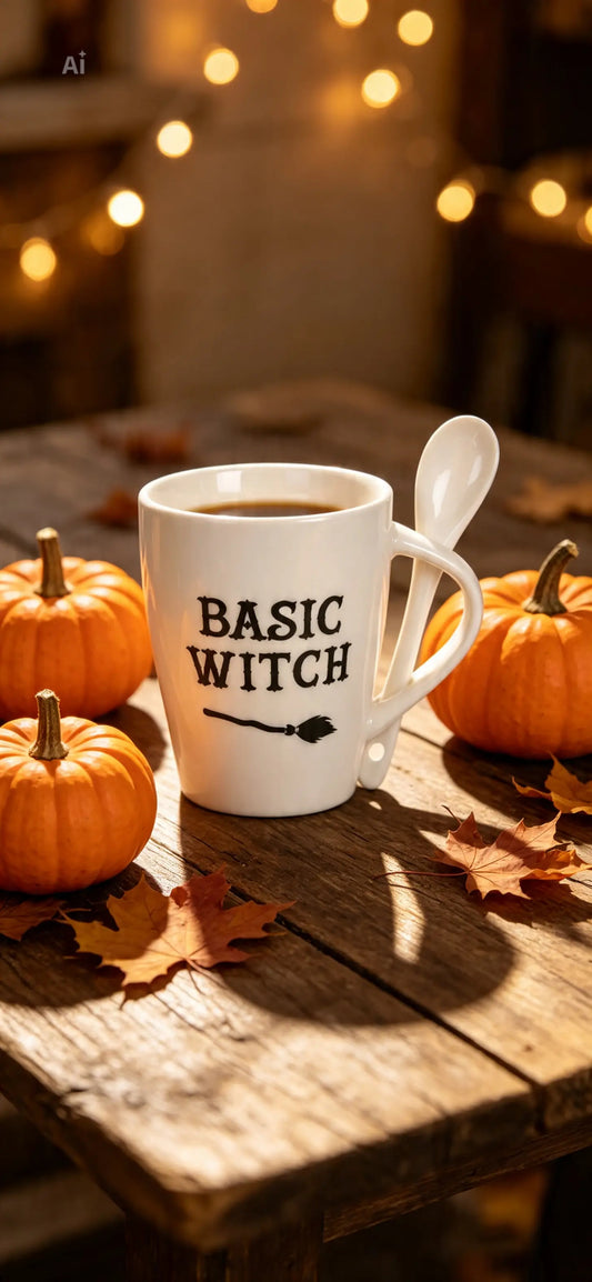Basic Witch Mug and Spoon Set