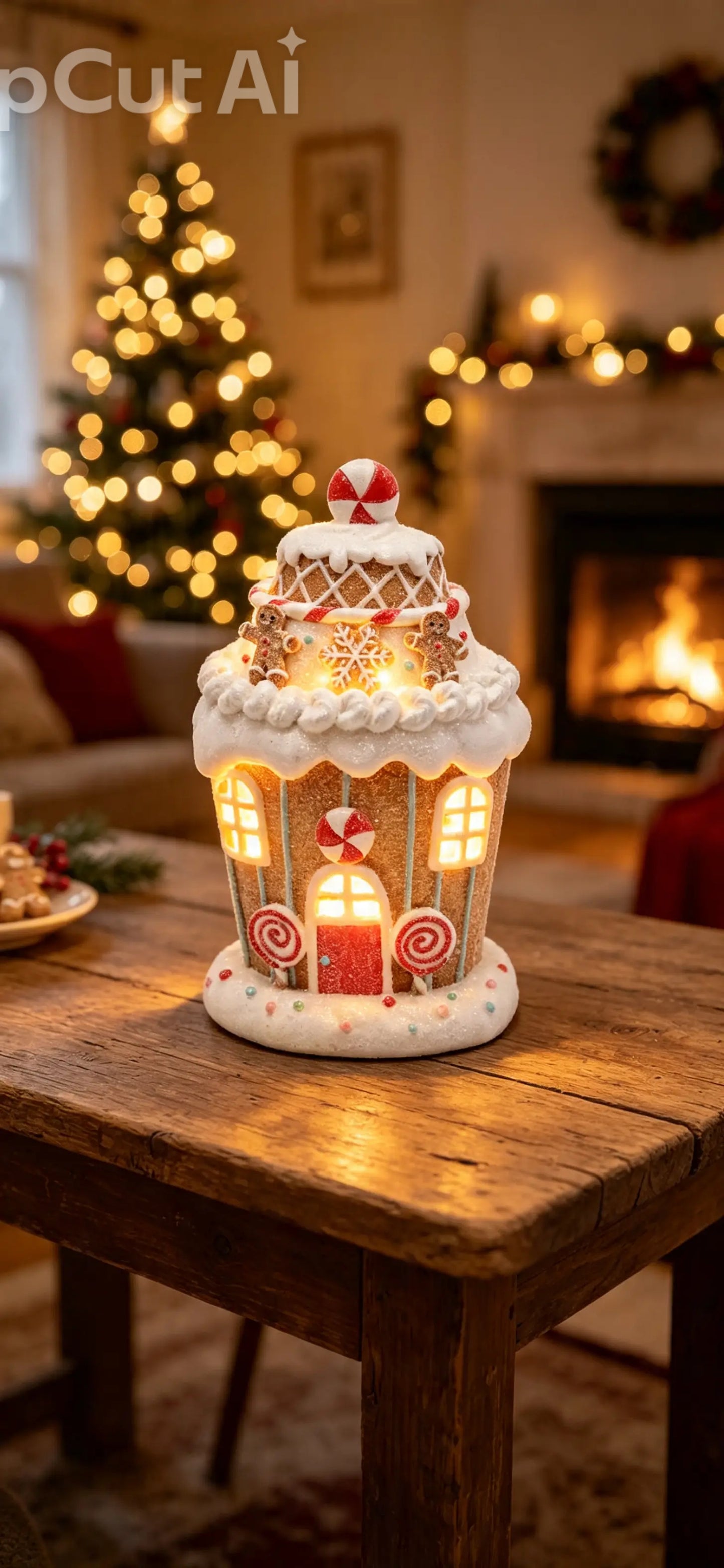 Santa & Friends Light up Gingerbread House