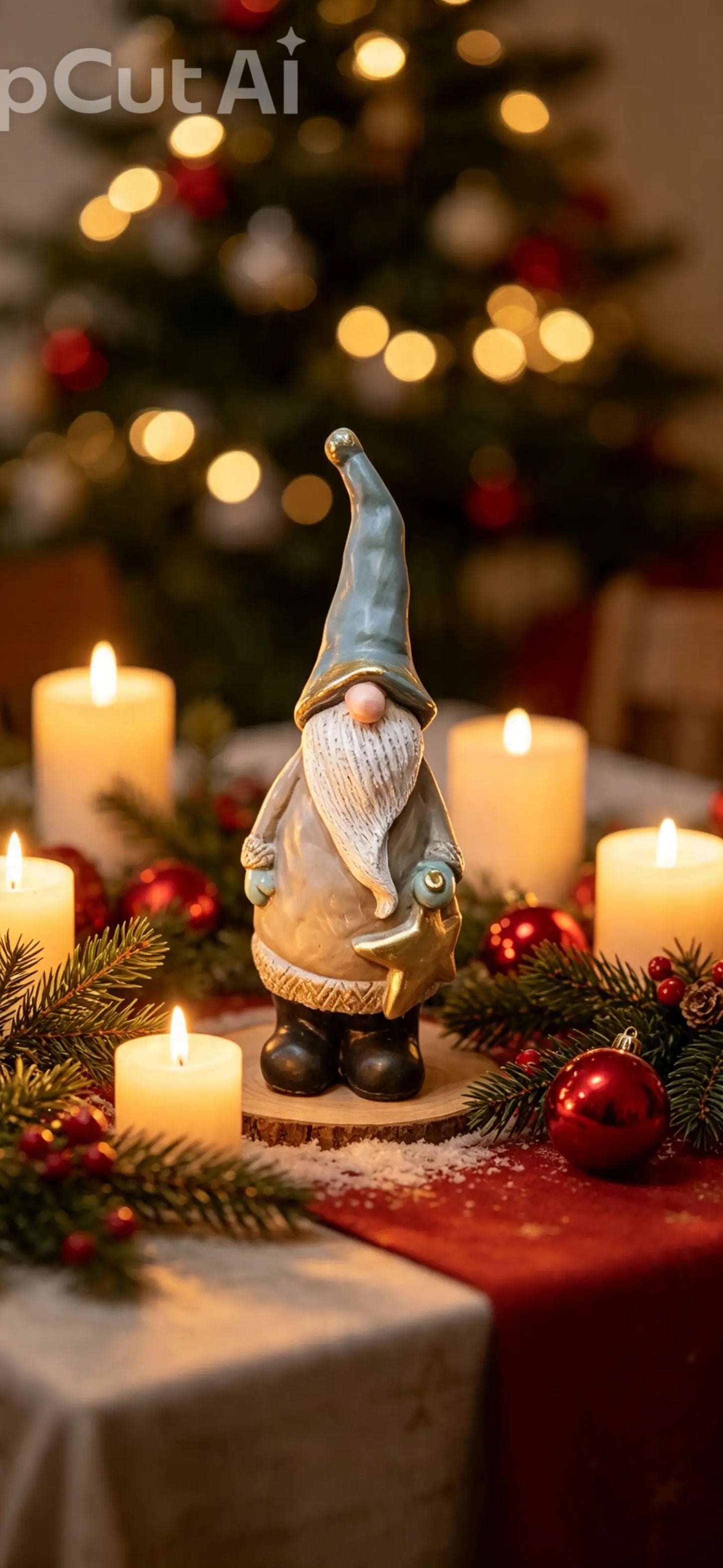 Gonk With Star Statue 23cm -  Home Decor Ornaments