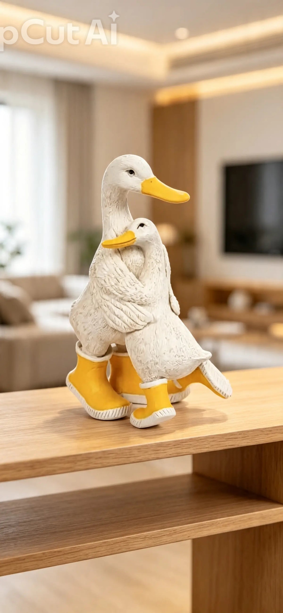 Quackers Duck Hug Ornament