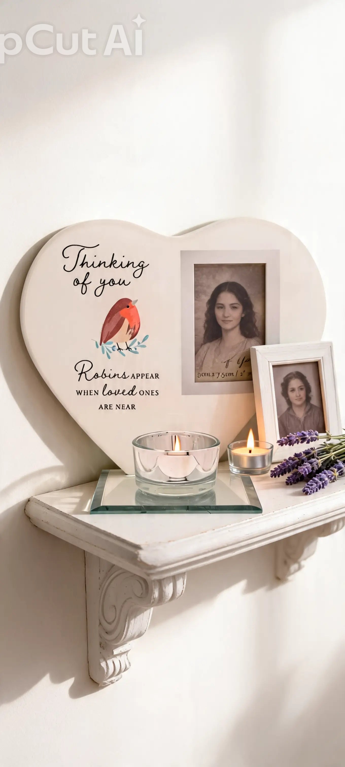 Thoughts of You Tea Light Holder with Photo - Thinking Of You