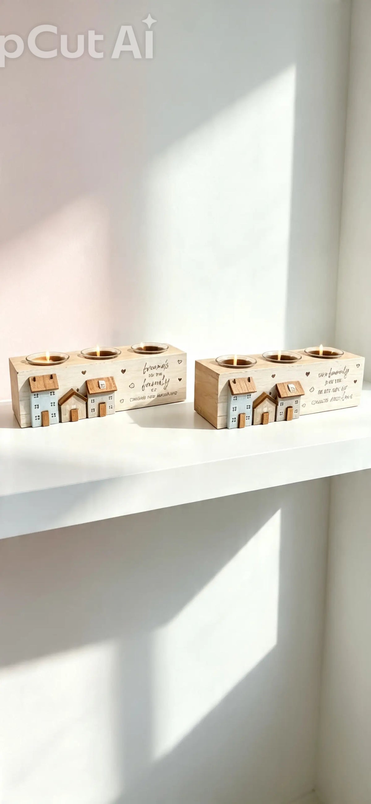 Friends/family 3 Candle Tealight Holder 26cm